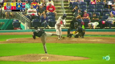 Santiago Suarez's ninth strikeout