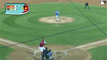 Griffin Burkholder out on a sacrifice fly to right fielder Braylon Whitaker. Juan Villavicencio scores. Mark Kolozsvary to 2nd.