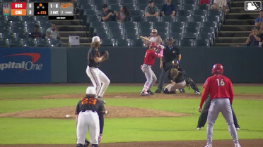 Devin Fitz-Gerald singles on a line drive to center fielder Tavian Josenberger. Kervin Pichardo scores.