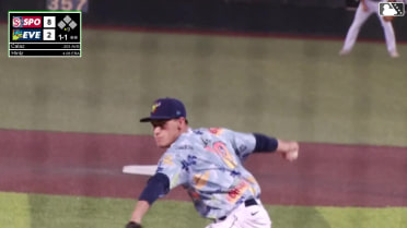 Robert Calaz homers (5) on a fly ball to center field.