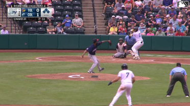 Carl Edwards Jr. In play, run(s) to Alfonsin Rosario