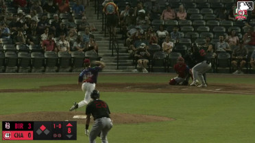 Anthony DePino homers (17) on a fly ball to center field. Alec Briley scores.