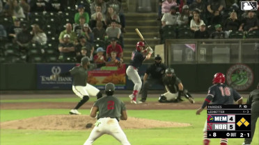 Colton Ledbetter grounds out, second baseman Payton Eeles to first baseman Jhonkensy Noel. César Prieto scores. Nelson Velázquez to 3rd. Ramon Mendoza to 2nd.