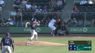 Victor Labrada homers (4) on a fly ball to center field.