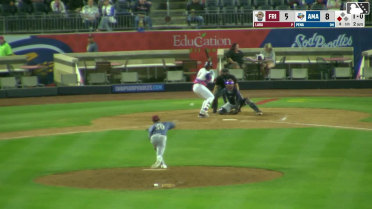 Manuel Pena doubles (1) on a ground ball to right fielder Orlando Martinez. Ben McLaughlin scores.