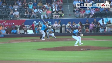 Colby Halter out on a sacrifice fly to left fielder Junior Franco. Clark Elliott scores.