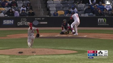 Orlando Arcia homers (1) on a fly ball to left center field.