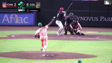 Austin Hendrick singles on a line drive to right fielder Tristin English. Cam Collier scores. Michael Trautwein scores. Jay Allen II to 3rd.