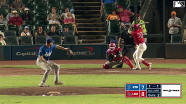 Will Banfield homers (4) on a fly ball to center field. Francisco Urbaez scores. Austin Hendrick scores.