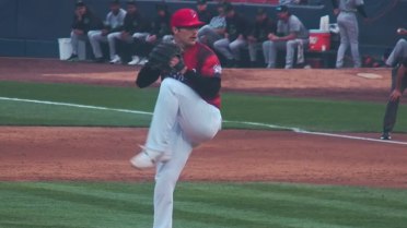 Aiden May's six strikeouts over 4 2/3 innings
