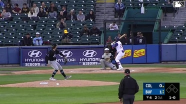 Josh Rivera homers (3) on a line drive to center field.