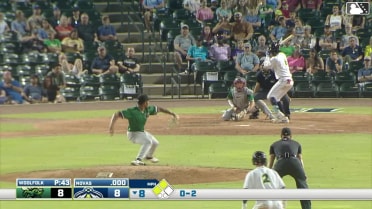 Josi Novas singles on a line drive to center fielder Luis Guanipa. Daniel Lopez scores. Connor Rasmussen to 3rd.