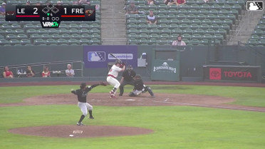 Tanner Thach homers (10) on a line drive to right field.