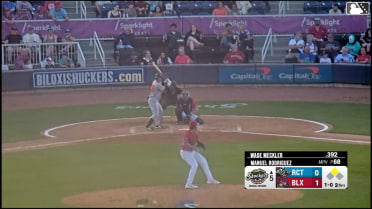 Wade Meckler singles on a line drive to center fielder Dasan Brown. Mac McCroskey scores.