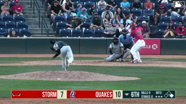 Gavin Grahovac triples (1) on a line drive to right fielder Chris McHugh. Angel Arredondo scores.