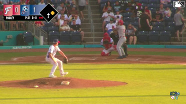 Gavin Fien triples (1) on a line drive to center fielder Abraham Nunez. Manuel Cabrera scores.