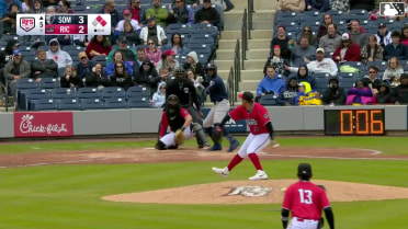 Marco Luciano grounds into a double play, shortstop Maui Ahuna to second baseman Aeverson Arteaga to first baseman Charlie Szykowny. Coby Morales out at 2nd. Marco Luciano out at 1st.