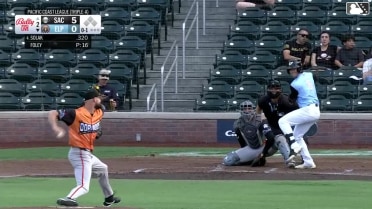 Nick Solak homers (10) on a line drive to left field.