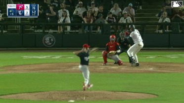 George Lombard Jr. singles on a soft ground ball to third baseman Carson DeMartini. DJ Gladney scores.