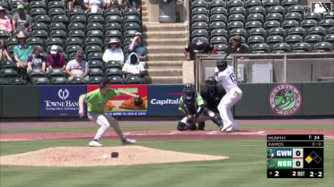 Bryan Ramos singles on a line drive to right fielder Patrick Clohisy. Luis Vázquez scores.
