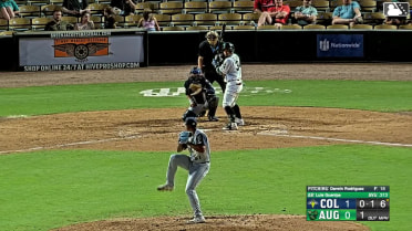 Luis Guanipa grounds out to first baseman JC Vanek. Tate Southisene scores. Alex Lodise to 3rd.