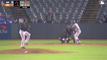 Garrett Martin homers (14) on a line drive to left center field. Abrahan Gutierrez scores.