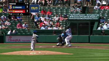 Brady House homers (1) on a fly ball to left field.
