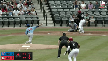 Ruben Ibarra singles on a sharp line drive to center fielder Alex Ramírez. Carlos Sanchez scores.