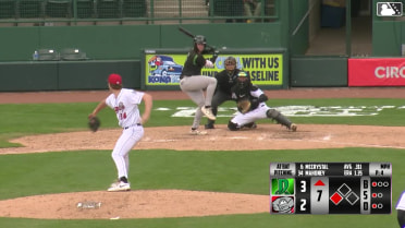 Ryan McCrystal singles on a ground ball to right fielder Nate Nankil. Kien Vu scores.