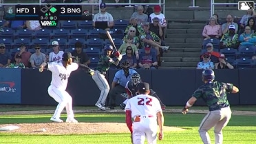 GJ Hill homers (13) on a fly ball to center field. Zach Kokoska scores.