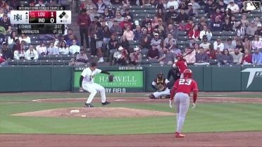 Michael Chavis out on a sacrifice fly to left fielder Mike Jarvis. Héctor Rodríguez scores. Rece Hinds to 3rd.