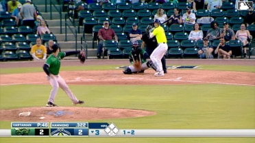Josh Hammond homers (2) on a line drive to left center field.