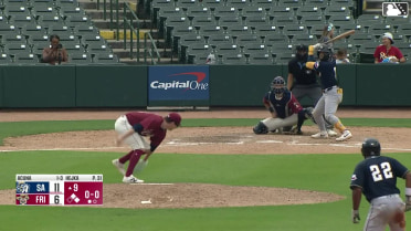 Francisco Acuna out on a sacrifice fly to center fielder Orlando Martinez. Ryan Jackson scores.