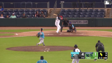 Rowdy Tellez doubles (12) on a line drive to right fielder Braden Montgomery. Jim Jarvis scores. Nacho Alvarez Jr. scores.