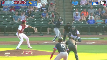Garrett Spain singles on a ground ball to left fielder Luke Pelzer. Khadim Diaw scores. Brandon Winokur to 3rd.
