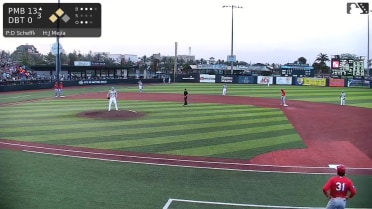 Chase Davis homers (1) on a line drive to right field. Johnfrank Salazar scores. Matthew Miura scores.