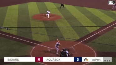 Jacob Humphrey homers (3) on a fly ball to center field. Kevin Fitzer scores.