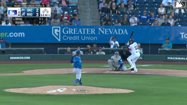 Jacob Amaya homers (8) on a fly ball to right center field.