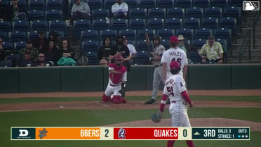 Aiden Taurek singles on a ground ball to center fielder Kevyn Castillo. Ricardo Cova scores.