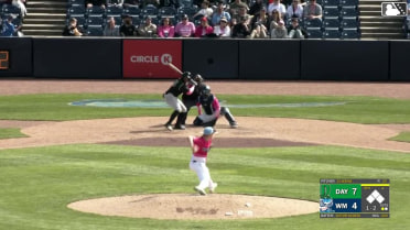 Victor Acosta homers (2) on a fly ball to right field.