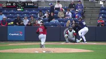 Nick Lorusso homers (2) on a fly ball to center field.