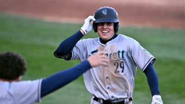 Carter Dorighi homers (1) on a line drive to right field.