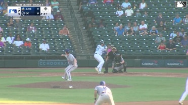 Cameron Sisneros singles on a line drive to right fielder Angel Ortiz. Tyler Whitaker scores.