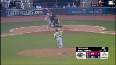 Calvin Harris homers (4) on a fly ball to right center field.