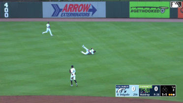 Harold Ramírez's sliding catch