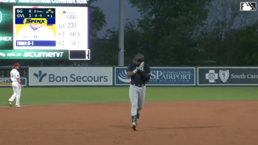 Xavier Isaac hits a two-run homer