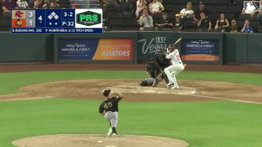 Brayan Buelvas homers (17) on a fly ball to left center field.