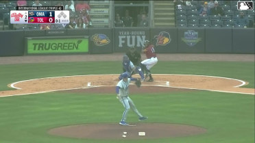 Corey Julks homers (4) on a fly ball to left field.