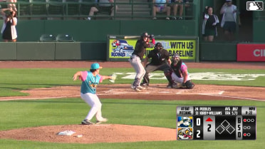 Cannon Peebles homers (1) on a fly ball to right center field.