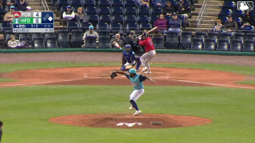 Tyler McDonough homers (3) on a fly ball to left center field. Miguel Bleis scores.